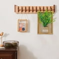 thumbnail image 4 of TIMIFIS Wooden Hanging Decorations, Wooden Rectangular Photo Frame Hanging Decorations High Class Feeling Living Room Green Wall Decorations Faux Rattan Wall Decorations Home Decor, 4 of 6