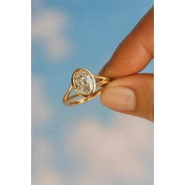 JEWELSBYASAILOR 5X8MM labradorite Ring / Hexagon Cut Natural Gemstone /Moissanite Engagement Ring / Wedding Gift for Her