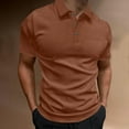 thumbnail image 2 of hotojiny Golf Shirts for Men Classic Business Slim Fit Work Shirts Short Sleeve Performance Collared Button Tops, 2 of 7