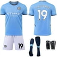 thumbnail image 2 of Sports Fan Jerseys 2425 Manchester City Home Jersey Football Uniform No. 9 Harad 17 Deblaune, 2 of 12