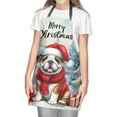 thumbnail image 2 of Merry Christmas Bulldog Enjoys Woofmas Winter Xmas Holiday Apron Dog Lover Gifts Idea for Cooking Grilling Baking Painting Gardening - 02022, 2 of 5