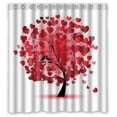 thumbnail image 1 of EREHome Tree Shower Curtain Polyester Fabric Bathroom Decorative Curtain Size 66x72 Inches, 1 of 1