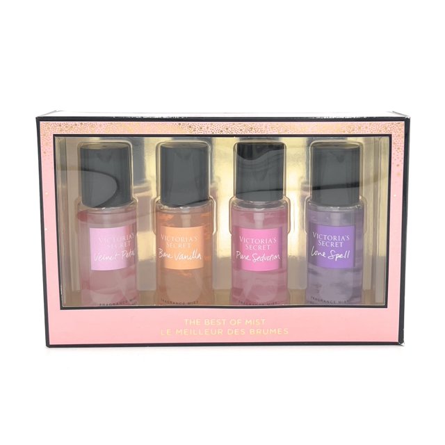 Set Perfume Victoria's Secret de 4 piezas con minibruma fragante para mujer