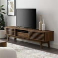 thumbnail image 2 of Allora Mid-Century Wood TV Stand for TVs up to 70" in Walnut, 2 of 6