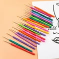 thumbnail image 6 of DIY Sewing Accessories New Long Hand Weave Tool Rubber Handle Handicraft Crocheting Needles Crocheting Hooks Weaving Tool Knitting Needles 0.8MM, 6 of 8