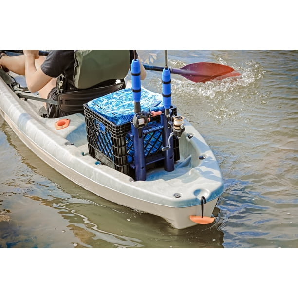 Mossy Oak 24 Piece Kayak Storage Crate with Dry Bag, Fishing
