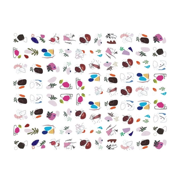 Minnieouse Pegatinas para uñas 3D acrílico en relieve calcomanías de moda manicura belleza deslizadores DIY decoración autoabstracto Juegos de manicura WG471