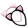 thumbnail image 1 of 2 diademas con orejas de gato de peluche, 1 of 4