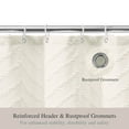 thumbnail image 4 of Siiluminisoy Cream Shower Curtains, Heavy-Duty Mold/Mildew-Resistant,Water-Repellent, Machine-Washable,Chevron Textured Design,72 x 72, 4 of 9