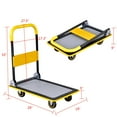 thumbnail image 2 of Costway 330lbs Folding Platform Cart Dolly Push Hand Truck Moving Warehouse Foldable, 2 of 8