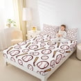 thumbnail image 4 of Erosebridal Cartoon Baseball Pattern Queen Sheet Sets, Sport Bed Set for Boys and Girls, 4 Pieces, 1 Flat Sheet, 1 Fitted Sheet and 2 Pillowcases, 4 of 6