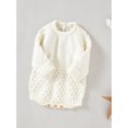 thumbnail image 6 of Bagilaanoe Newborn Baby Girl Knitted Rompers Long Sleeve Bodysuit 3M 6M 12M 18M Infant Fall One Piece Jumpsuit, 6 of 9