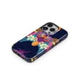 thumbnail image 3 of DesignSkinz Scratch-Resistant Hard Slim Case Compatible with iPhone 13 Mini (Compatible with MagSafe) - Tropical Neon Summer Reflect, 3 of 9