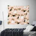 thumbnail image 4 of Bingfone Polyester Fabric Tapestry Beagle Dog On Brown Wall Hanging Tapestry,Daily Decorative Tapestry For Bedroom Living Room Dorm 60l X 51w Inches, 4 of 9