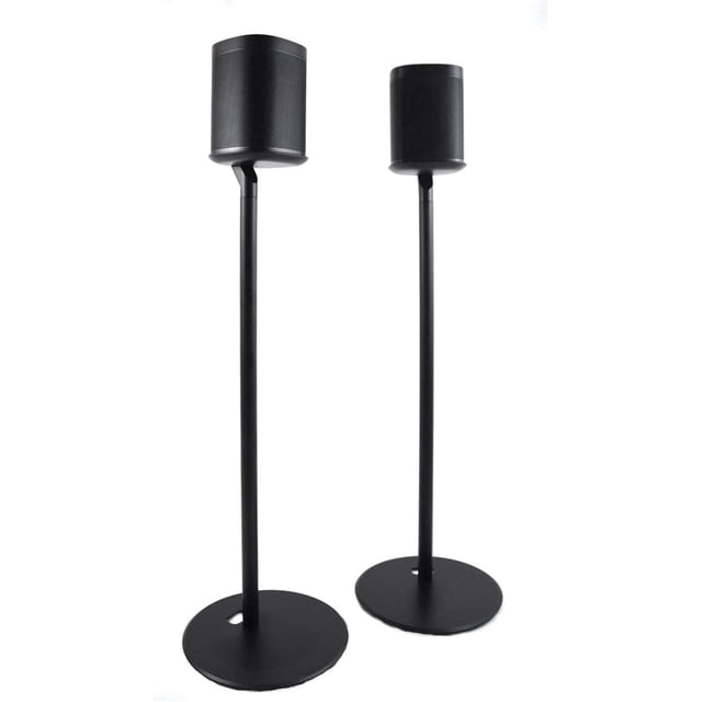 ynVISION .design Support de Sol Fixe Compatible avec Sonos One, SL et Play:1 Haut-Parleur / 2 Pack / YN-ONE Paire (Noir)