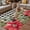 Black Red, variant on Christmas Poinsettia Outdoor Rug for Patio/Deck/Porch, Non-Slip Large Area Rug 5 x 7 Ft, Xmas Birds Berries Eucalyptus Botanical Indoor Outdoor Rugs Washable Area Rugs, Camping Rug Carpet Runner