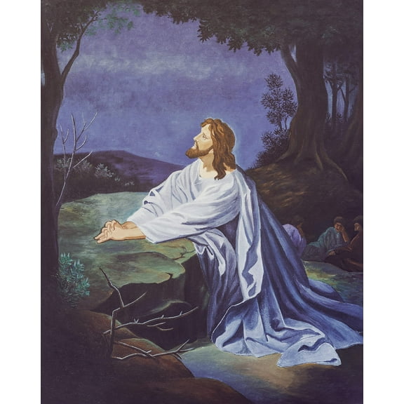 Catholic print picture - AGONY IN THE GARDEN SH5 - 8" x 10" ready to be framed