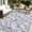 Grey & White, variant on Smiry Outdoor Rugs 6x9, Waterproof Plastic Straw Indoor Outdoor Mat for Patio, RV Camping, Deck,Porch, Black & White