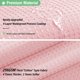 thumbnail image 3 of Dynamene Cortina de ducha de tela rosa – Cortinas de ducha de tela resistente con textura de gofre para baño 256 g/m² Juego de cortinas de baño de lujo con 12 ganchos 72 x 72 rosa, 3 of 5