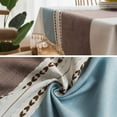 thumbnail image 3 of Cotton Linen Rectangle Tablecloth Table Cloth Heavy Weight Cotton Linen Dust-Proof Table Cover for Party Table Cover Kitchen Dinning(Blue,110*110cm), 3 of 6