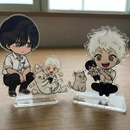 Hikaru and Yoshiki Summer Died Inspired standee, Hikaru and Yoshiki Chibi, Anime Summer Died Desk Decor Collectible (1 standee)
