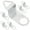 Silver, variant on Pungan clock kit 6pcs Clock Replacement Hooks Wall Clock Hooks Hanging Hooks Battery Powered Clock Parts,2.36"X0.79"X0.79"