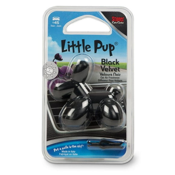 LITTLE PUP - Velours noir Diffuseur pour voiture, vent-clip