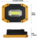 thumbnail image 2 of Reflector LED recargable 30W 2000LM Reflector para sitio de construcción Luz de trabajo 3 modos Linterna portátil Reflector LED USB para camping, sitio de construcción, garaje, taller (1 paquete), 2 of 5