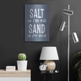 thumbnail image 6 of Luxe Metal Art 'Salt in the Air' by lettered & lined, Metal Wall Art, 16"x24", 6 of 9