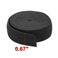 thumbnail image 2 of Tailoring Polyester Sewing Stretchy Knitting Elastic Band Strap Black 2.73 Yards, 2 of 4