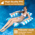 thumbnail image 2 of Silla Flotante Inflable para Piscina ROUSKY con Patrón a Rayas, 2 of 7