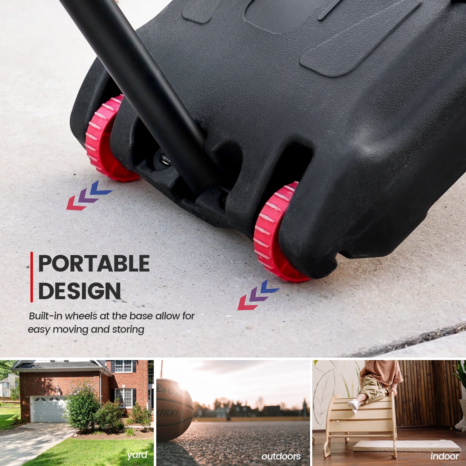 Buy Everest Portable Basketball Hoop & Goal System Height Adjustable 5