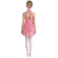 thumbnail image 2 of Linjinx Girls' Ballet Lyrical Dance Dress Jazz Latin Dance Performance Costume High-Low Tutu Skirt Pink 10, 2 of 6