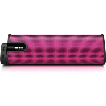 Ipod Mp3 Speaker System - Philips SBA1610 Portable Speaker System For iPod, Smartphones, iPhone, MP3 Player, Pink (New Open Box)