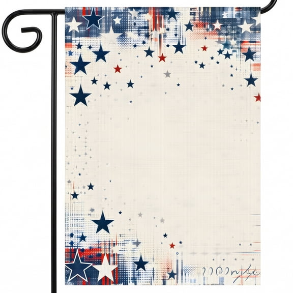 Patriotic garden flags A patriotic background with stars and stripes. 28x40 garden flag USA decorations for outside garden banner