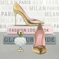 thumbnail image 2 of Fabiano, Marco 26x26 Gold Ornate Wood Framed with Double Matting Museum Art Print Titled - Forever Fashion V, 2 of 4