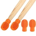thumbnail image 3 of 4PCS Silicone Drumstick Silent Practice Percussion Tip Stretchable Drum Dampener Accessory for Wooden Instruments, 3 of 7