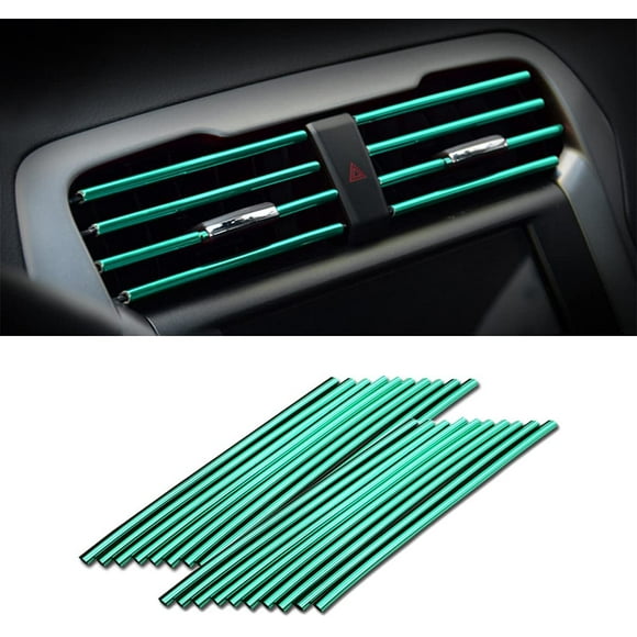20 Pieces Car Air Conditioner Decoration Strip for Vent Outlet, Universal Waterproof Bendable Air Vent Outlet Trim