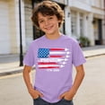 thumbnail image 2 of Ruiwill Toddler Boys T-Shirts 4Th Of July Size 3-4 Years Summer Breathable 1776-2026 250Th Anniversary Usa Flag Print Short Sleeve Crew Neck Tees Independence Day Boys Tshirts Purple, 2 of 4