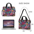 thumbnail image 3 of FORMRS 16" Laptop Bag Carrying Sleeve Case with Handle Travel Shoulder Briefcase, Charming Floral Pattern, 3 of 8