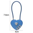 thumbnail image 5 of 063u Combination Lock Waterproof Resettable Zinc Alloy Love Heart Shape Password Padlock Compatible, 5 of 5