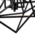 thumbnail image 3 of Y-Decor  4 light Chandelier in Black finish, 3 of 5