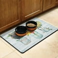 thumbnail image 3 of Dog Food Mat for Pet Dog Food Mat, Dog Mat for Food and Water, Pet Dog Cat Bowl Mat, Non-Slip Super Absorbent Water Bowl Mat with Floral Flower Vase,17inx30in, 3 of 7