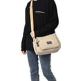 thumbnail image 7 of Gustave Women Crossbody Bag Nylon Waterproof Shoulder Handbag Purse Multi Pockets Lightweight Casual Travel Messenger Satchel Bags with Adjustable Strap, Khaki, 7 of 7