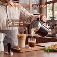 thumbnail image 2 of RUIE Milk Frother and Steamer, 6-in-1 Electric Milk Warmer and Hot Cold Foam Maker, 14.2 Oz Automatic Latte Cappuccino Frother with LCD Touch Screen for Coffee, Hot Chocolate and Yogurt, 2 of 10