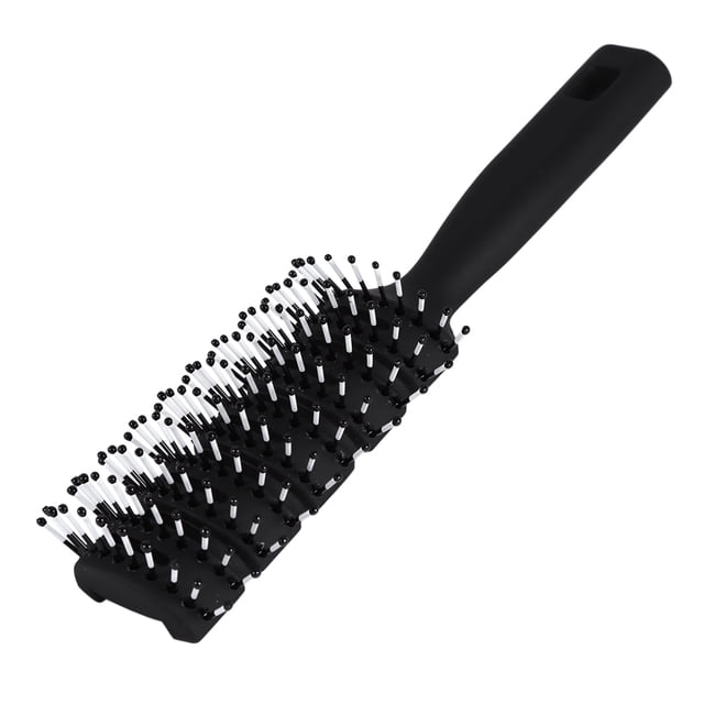 Peine para el cuidado del cabello, peine antiestático profesional de color negro para salón, cepillo de masaje de respuesta rápida