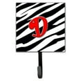 thumbnail image 5 of Letter V Initial Monogram - Zebra Red Leash or Key Holder, 5 of 7