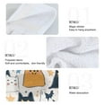 thumbnail image 5 of Halloween Seamless Pattern Cats 2 Pack 14''x18'' Hand Towels Soft Coral Fleece Quick Dry Hook and Loop for Kitchen Bathroom, 5 of 7