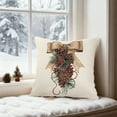 thumbnail image 5 of Uuowzo Christmas Themed Printed Sofa Pillow Cover Christmas Ambiance Decoration Window Cushion Cover Indoor Christmas Decorations, C, 5 of 6