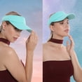 thumbnail image 2 of Nvzi Sun Visor Hats for Women Men Sun Protection Velcro Sun Hat Adjustable Lightweight Outdoor Sports Visor Cap, 2 of 5